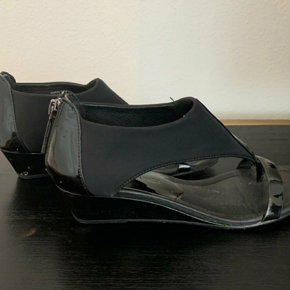 Donald J. Pliner Wedge Sandals - Picture 2 of 3